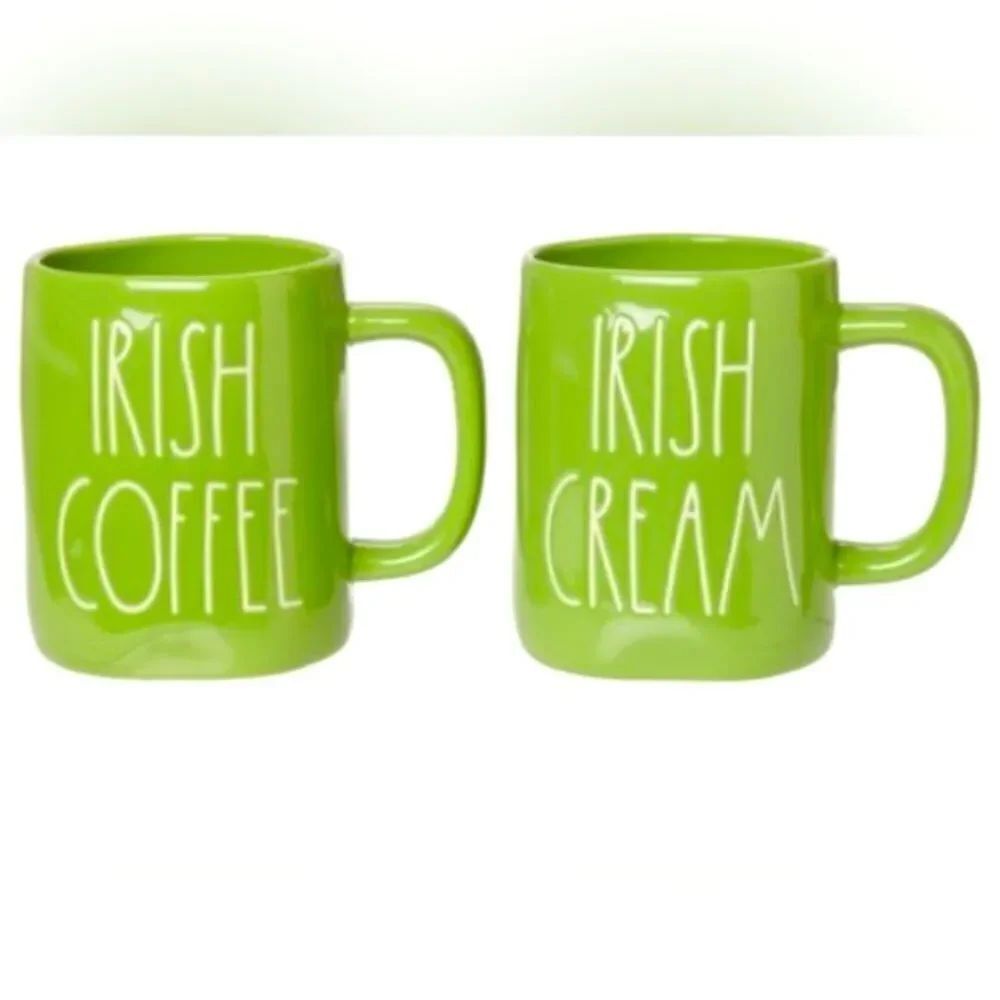 Rae Dunn Irish Cream and Coffee Mug 2-Piece Set New in Box